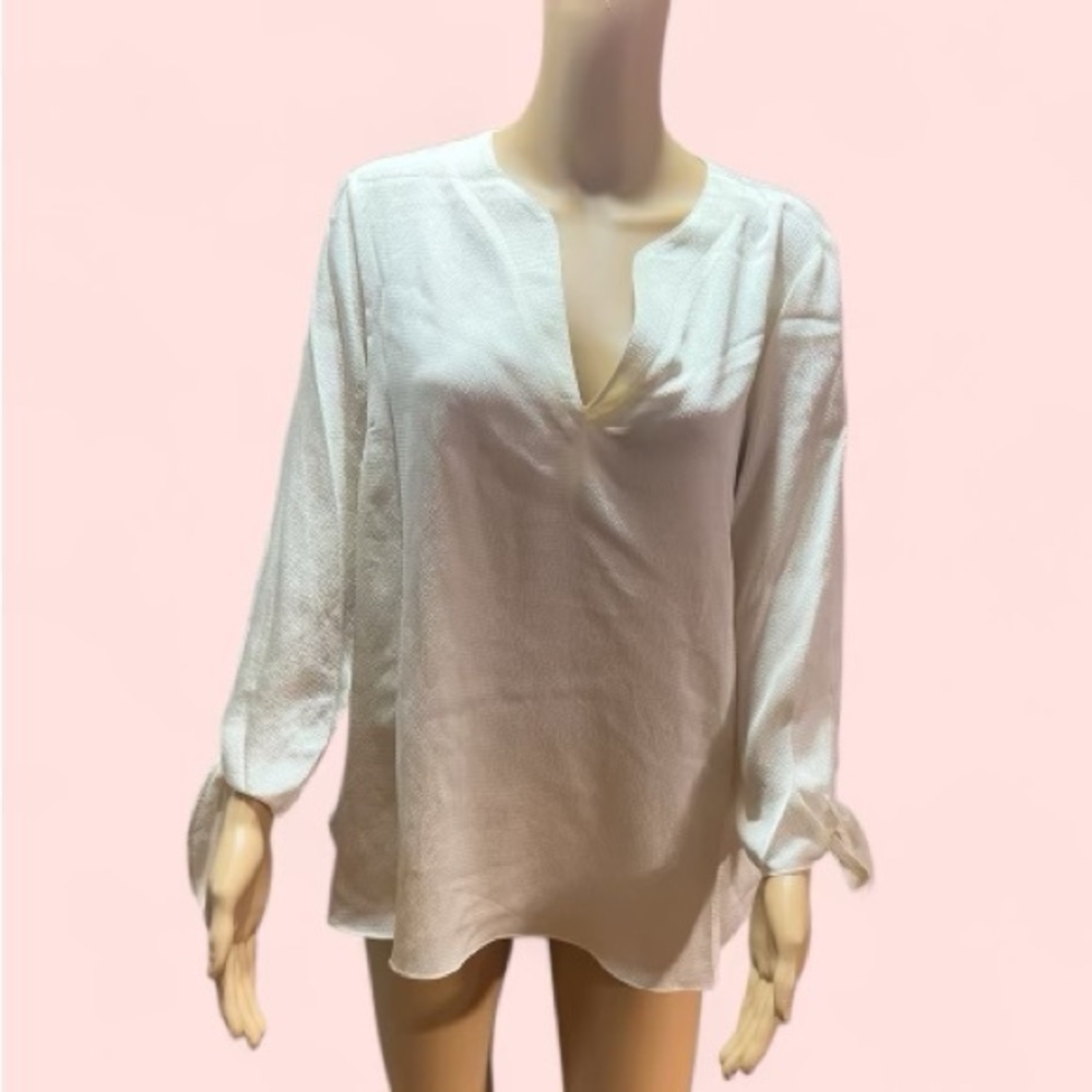 Michael Kors Bone Blouse size Large